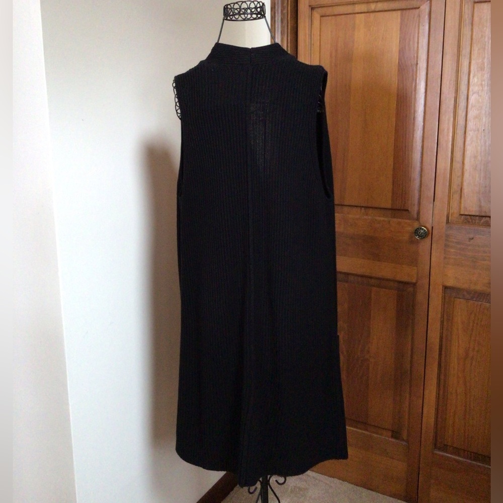 Splendid Cotton blend sleeveless cardigan, Black, Small - Picture 7 of 11
